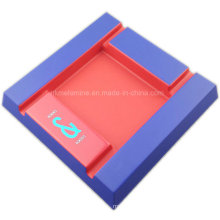 Two Tone Melamine Square Ashtray with Logo